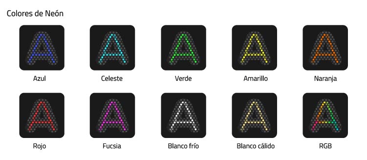 color de neon